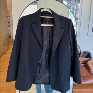 Oversized navy Maje blazer size 34